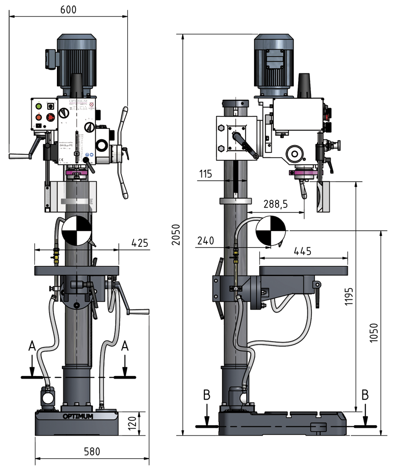 Shéma dimensions B40PTE - 3034345