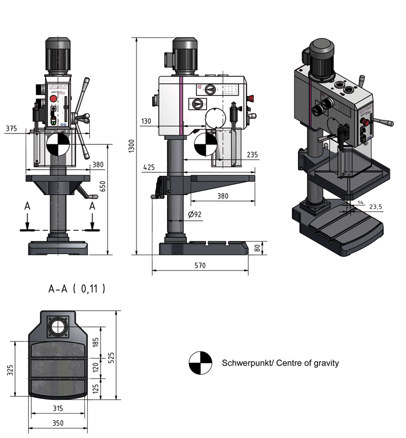 Shéma dimensions DH26GT - 3034220