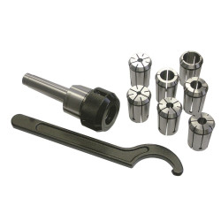 Coffret porte-pinces + pinces de serrage CM2/M10/ER25 - Optimachines