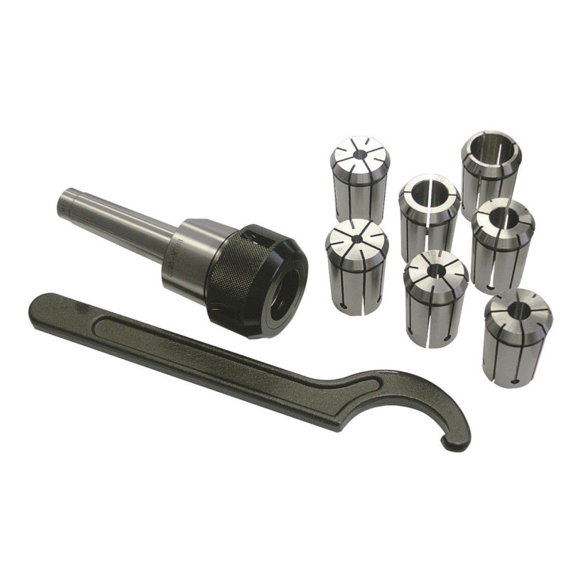 Coffret porte-pinces + pinces de serrage CM2/M10/ER25 - Optimachines