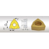 Jeu de 5 plaquettes W/80° pour porte outils 1/8 - Optimachines