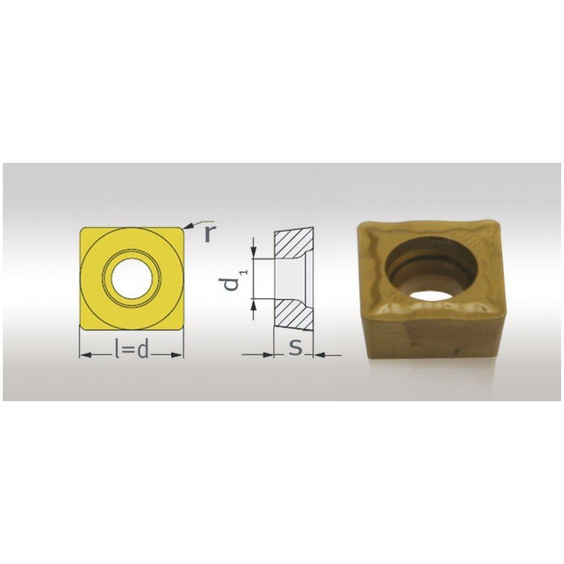 Jeu de 5 plaquettes S/90° pour porte outils 30/31 - Optimachines
