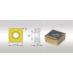 Jeu de 5 plaquettes ISO SCMT09T304 Optimum - Optimachines