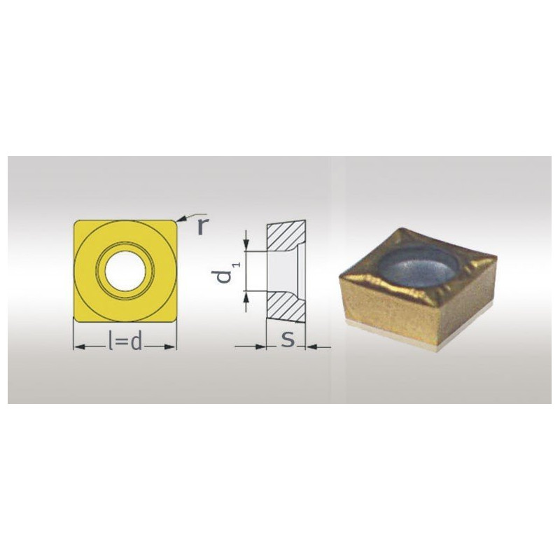 Jeu de 5 plaquettes ISO SCMT09T304 Optimum - Optimachines