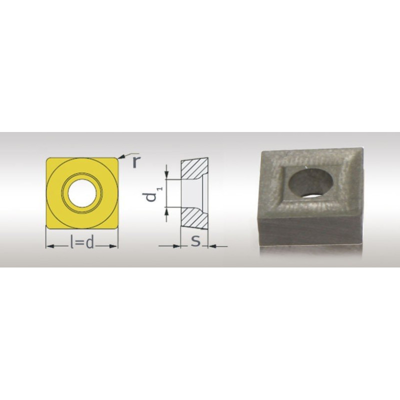 Jeu de 5 plaquettes S/90° pour porte outils 19/20 - Optimachines