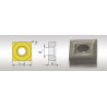 Jeu de 5 plaquettes S/90° pour porte outils 19/20 - Optimachines
