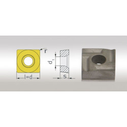 Jeu de 5 plaquettes S/90° pour porte outils 18 - Optimachines