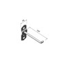 Accessoire pour panneaux Uniworks Crochet long coudé à 120° - Optimachines