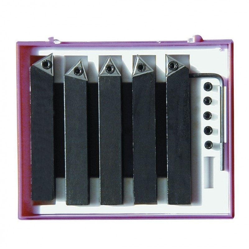 Jeu de 5 outils 8 x 8 à plaquettes Jeu de 5 outils 8 x 8 à plaquettes