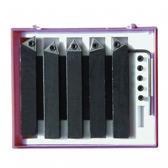 Jeu de 5 outils 10 x 10 à plaquettes Jeu de 5 outils 10 x 10 à plaquettes