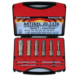 Coffret de fraises à carotter HM Metallkraft Hard Line 40 - Optimachines
