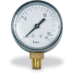 Manomètre Ø 50 mm 1/8” latéral, manomètre pneumatique - Optimachines