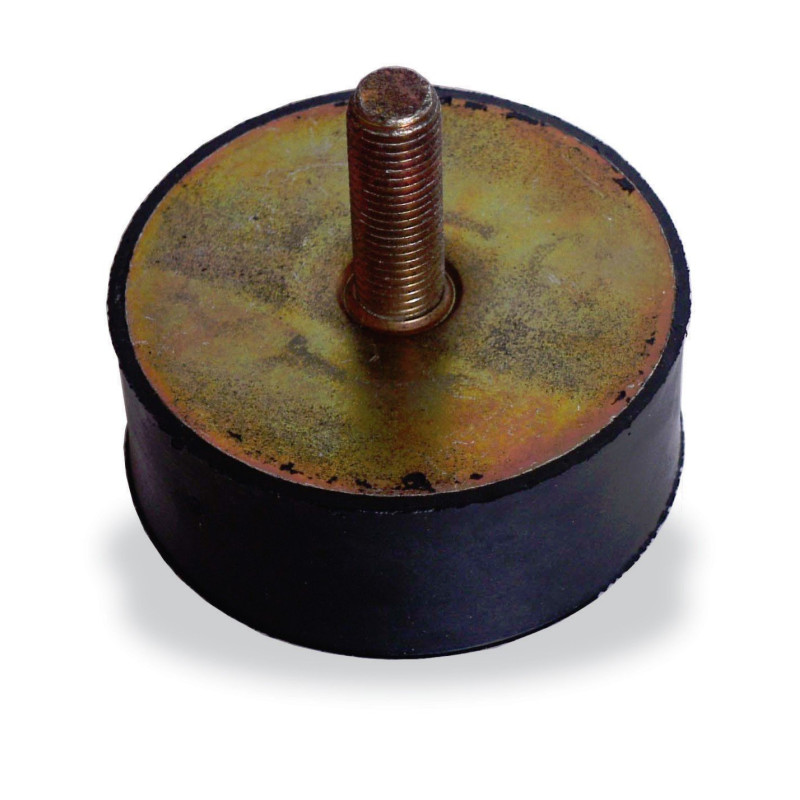 Support antivibratoire caoutchouc SE 21 – 100 x 38 mm/M10 - Optimachines
