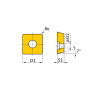 Jeu de 5 plaquettes ISO SCMT09T304 Optimum - Optimachines