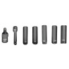 Accessoire pour compresseurs Aircraft Set de clef à choc 1/4" - Optimachines