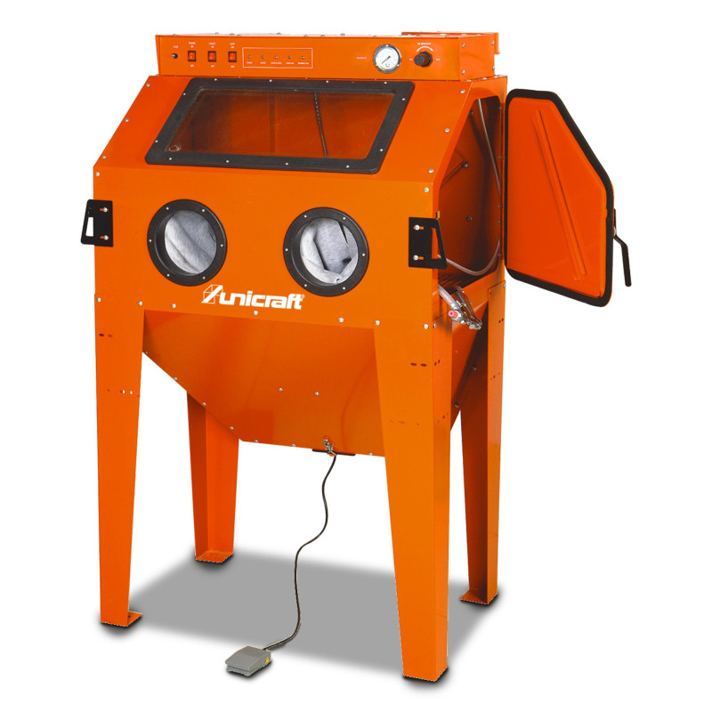 Cabine de sablage haute qualité  310 litres, 2 portes latérales  Unicraft SSK2.5