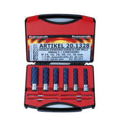 Coffret de fraises à carotter HSS-XE Blue Line 55 - Optimachines