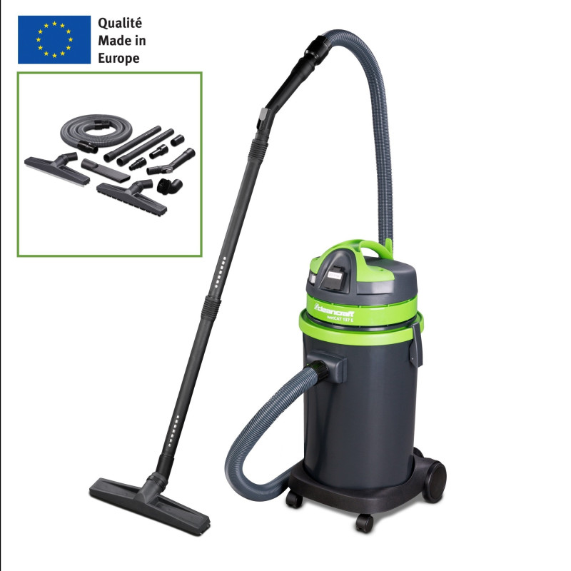 Aspirateur eau et poussières Cleancraft wetCAT 137 E - Optimachines