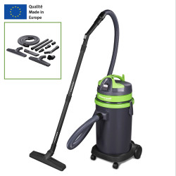Aspirateur eau/poussière 37L  professionnel prise intégrée  Cleancraft wetCAT 137 R