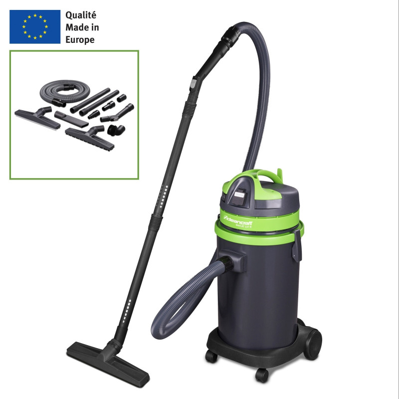 Aspirateur eau/poussière 37L  professionnel prise intégrée  Cleancraft wetCAT 137 R