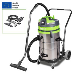 Aspirateur d'atelier industriel 62L  nettoyage automatique  Cleancraft dryCAT 362 IRSCT-3