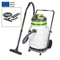 Aspirateur avec pompe à eau 90L  cuve et pompe en Polyethylene  Cleancraft flexCAT 290 EPT
