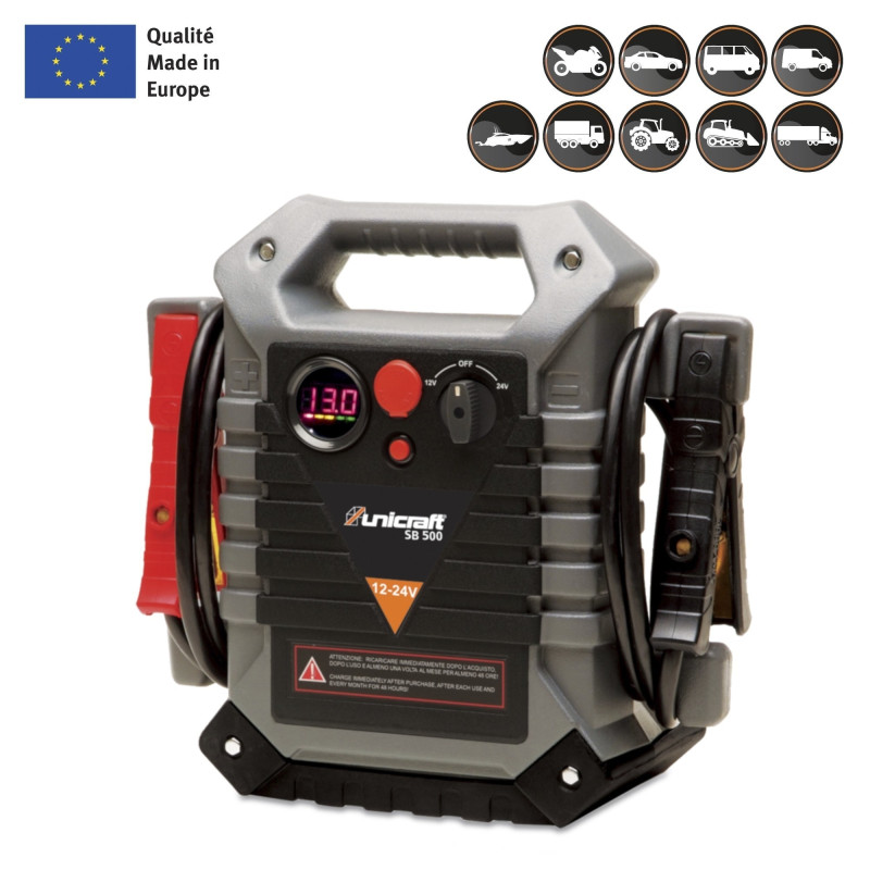 Chargeur de batterie Unicraft Booster de démarrage SB 500 - Optimachines