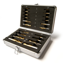 Jeu de 20 fraises Optimum revêtues Titane - Optimachines