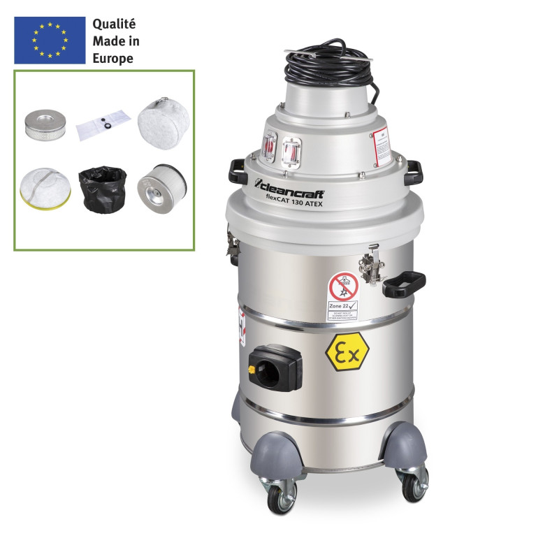 Aspirateur spécialisé Cleancraft flexCAT 130 ATEX - Optimachines