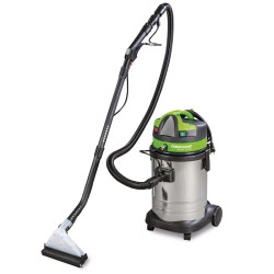 Aspirateur injecteur pour tissus 33L professionnel en inox  Cleancraft flexCAT 133 IPD