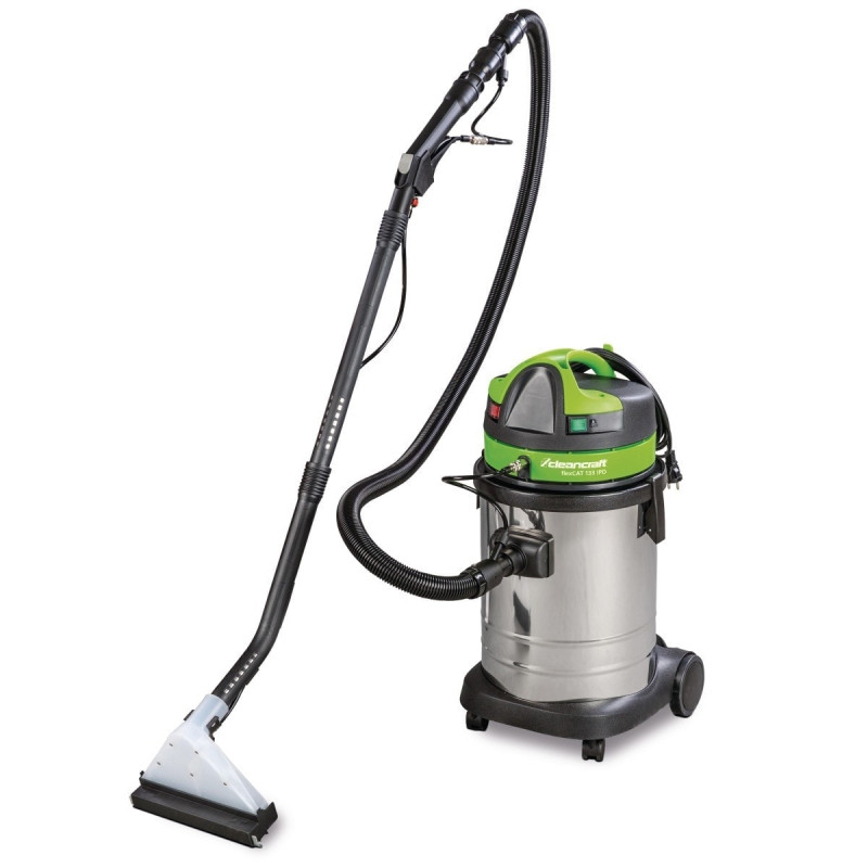 Aspirateur injecteur pour tissus 33L professionnel en inox  Cleancraft flexCAT 133 IPD