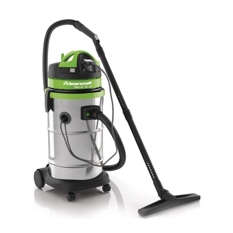 Aspirateur avec pompe à eau 41L  cuve en inox  Cleancraft flexCAT 141 EP
