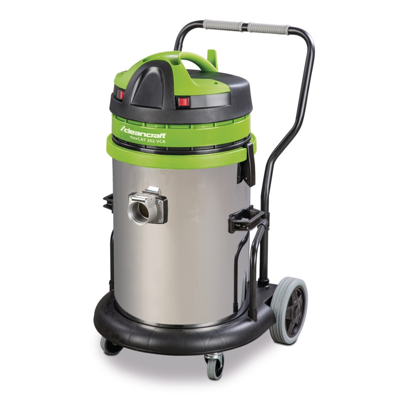 Aspirateur cendres farine sable 62L  pro en inox filtre Hepa  Cleancraft flexCAT 262 VCA