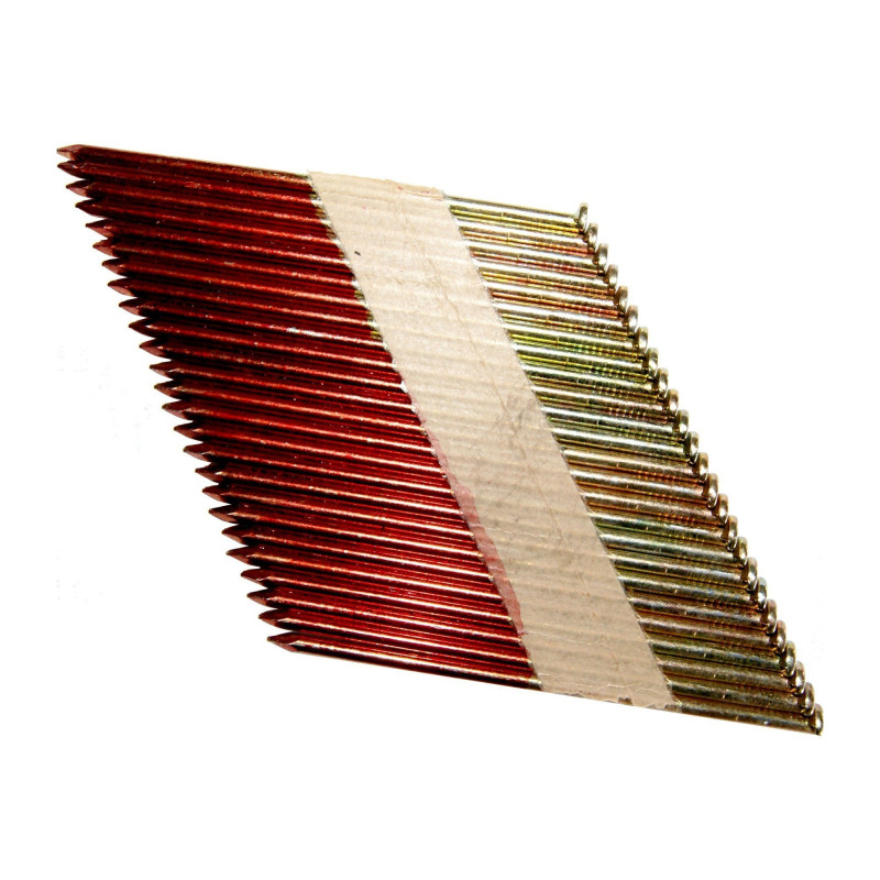 Accessoire pour compresseur Clous type RN 34°en bandes 3.10x90 (2500) - Optimachines