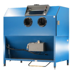 Cabine de sablage pro modèle large  à surpression, 250kg de charge  Uniworks PS 1500