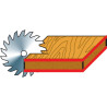 Lame de scie pou le sciage de débit et de finition des bois et autres matériaux Holzkraft 315 x 3.2 x 30 mm 60 dents