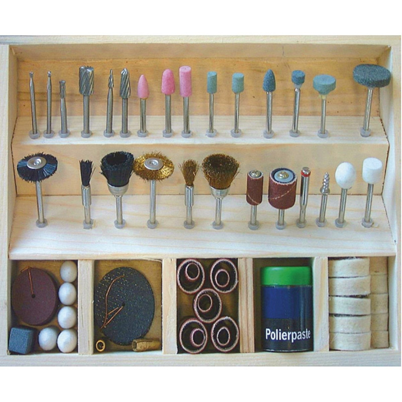 Ensemble d'outils  Holzstar 103 pieces in a wooden case - Optimachines