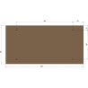 Plan de travail  Unicraft Beech multiplex, 1250 x 800 mm - Optimachines