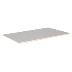 Dessus de la table  Unicraft 120x80 cm, HPL perforated grid plate Ø20 mm - Optimachines