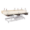 Dessus de la table  Unicraft 120x80 cm, HPL perforated grid Ø20 mm, with drawer - Optimachines
