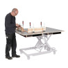 Dessus de la table  Unicraft 120x80 cm, HPL perforated grid Ø20 mm, with drawer - Optimachines