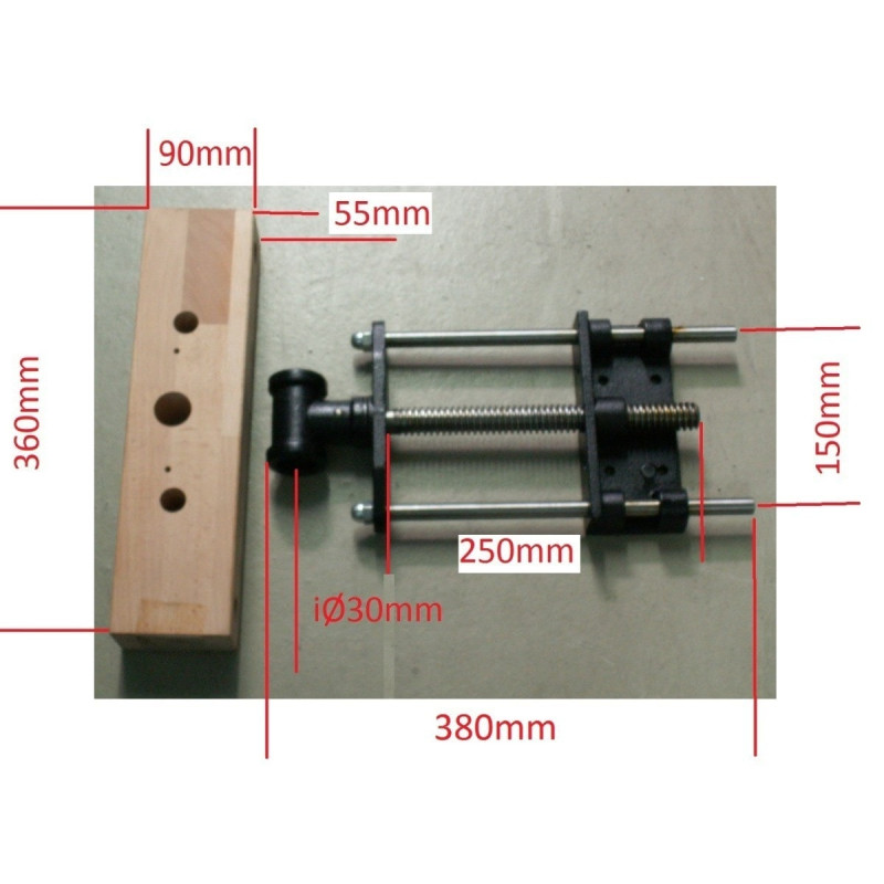 Vice avant / arrière  Holzkraft HB 1601 - Optimachines