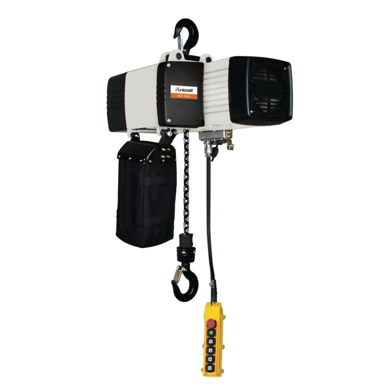 Palan électrique à chaîne 400V  1T 6m silencieux  Unicraft EKZT 1003-2