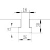 Sous-structure avec table de serrage pour machines à fileter  Metallkraft  - Optimachines