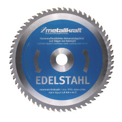 Lame de scie pour acier inoxydable  Metallkraft Ø 230 x 1.8 x 25.4 mm - Optimachines