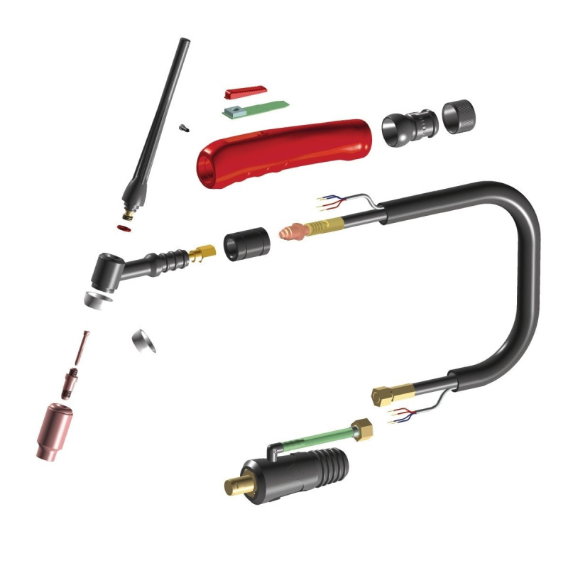 Torche de soudage TIG refroidie au gaz Schweisskraft SSR 7-17DD 8m - Optimachines