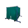 Paroi de protection TransFlex Schweisskraft VSW vert foncé mat, 3700 x 1950 mm