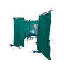 Paroi de protection TransFlex Schweisskraft VSW vert foncé mat, 3700 x 1950 mm