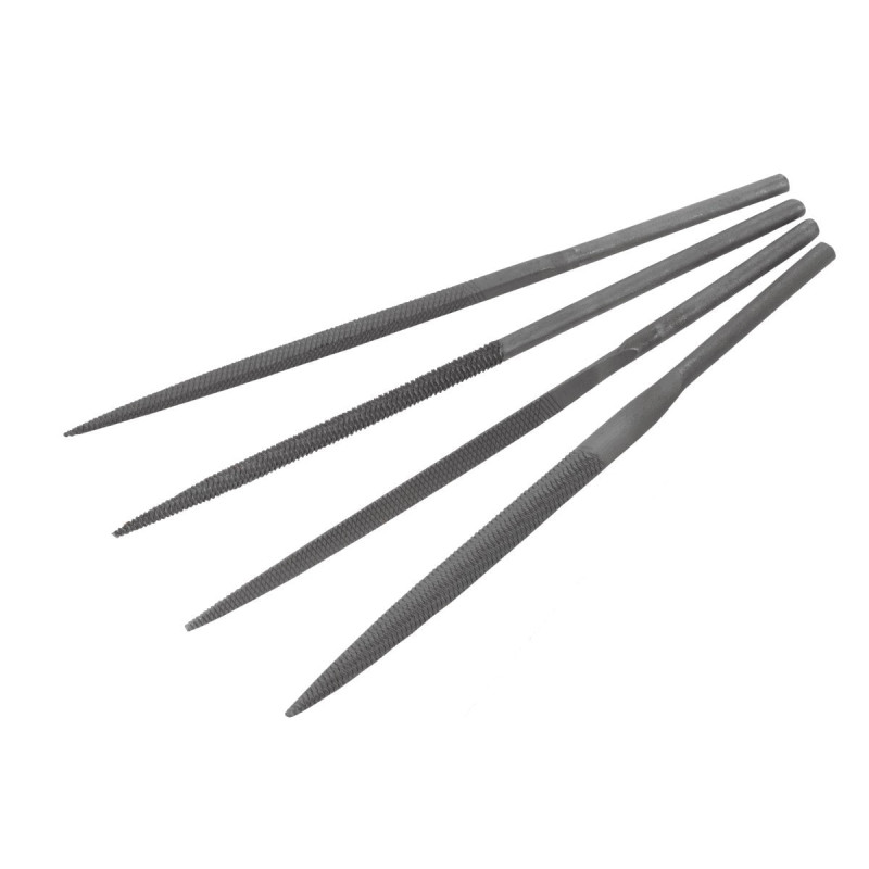 Jeu de limes Aircraft FS5, tige 4mm, 4 pièces - Optimachines