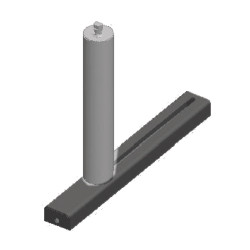 Rouleau de guidage latéral Metallkraft 200 mm, mobile - Optimachines